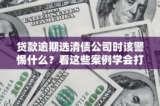 武汉贷款逾期选清债公司时该警惕什么？看这些案例学会打翻身仗