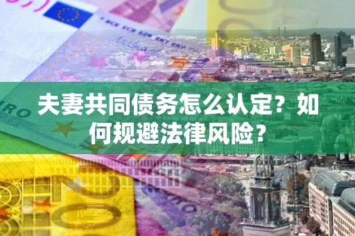 武汉夫妻共同债务怎么认定？如何规避法律风险？