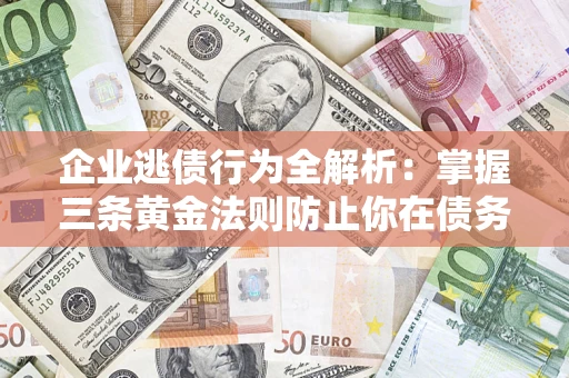 武汉企业逃债行为全解析：掌握三条黄金法则防止你在债务乱局中“踩雷”
