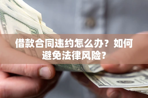 武汉借款合同违约怎么办？如何避免法律风险？