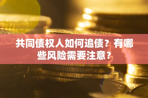 武汉共同债权人如何追债？有哪些风险需要注意？