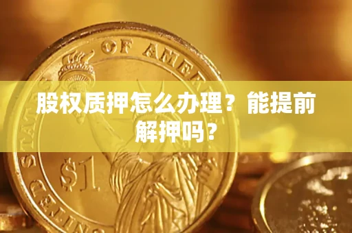 武汉股权质押怎么办理？能提前解押吗？