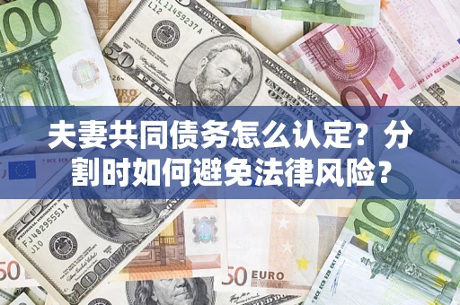 武汉夫妻共同债务怎么认定？分割时如何避免法律风险？