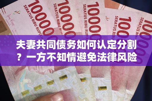 武汉夫妻共同债务如何认定分割？一方不知情避免法律风险必看！